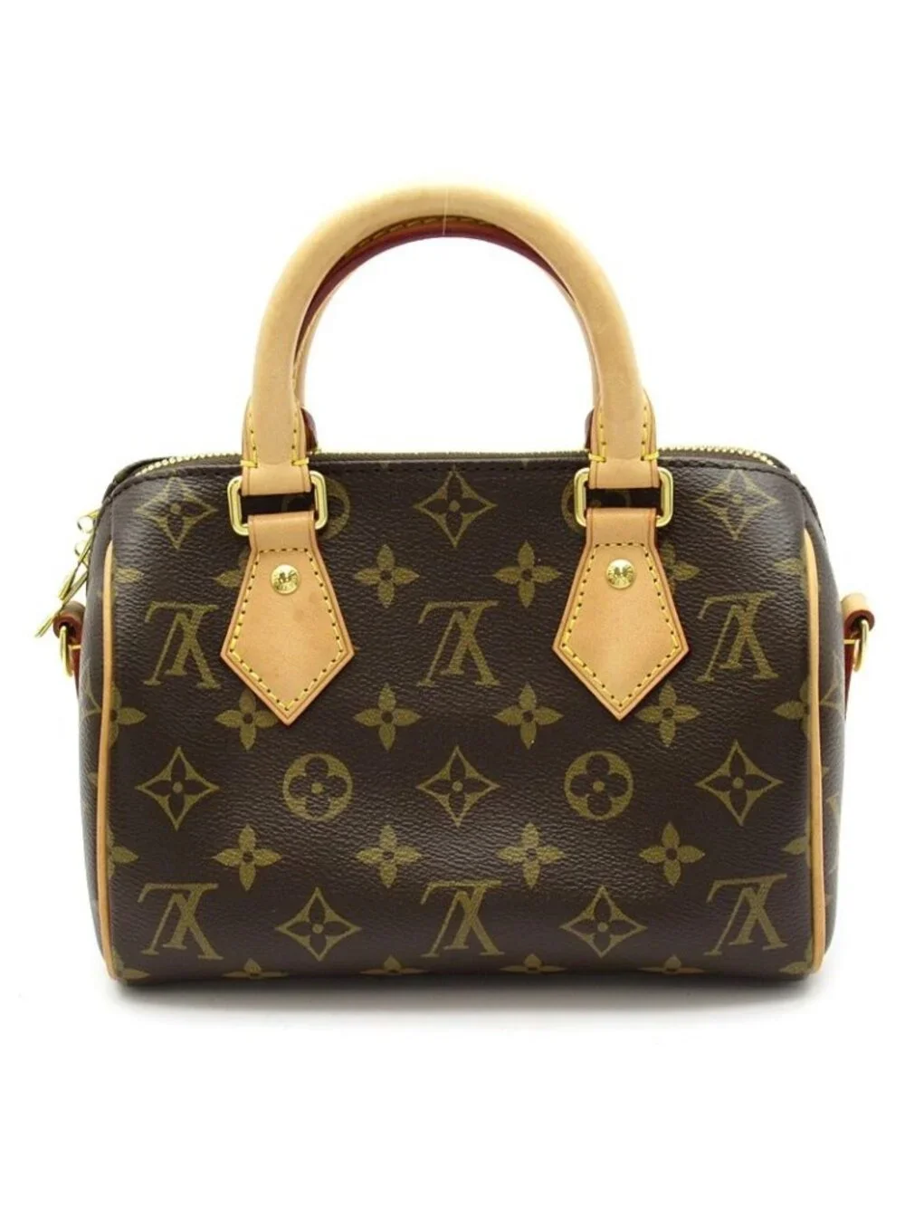 Louis Vuitton Speedy Bandouliere 20 Monogram Boston Bag Brown